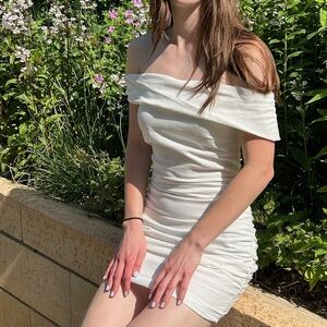 Princess Polly White off the shoulder dress